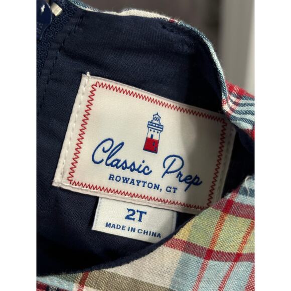 Classic Prep Girl's Cameron Plaid Drop Waist Dress, Size 2T NWT - Picture 6 of 6